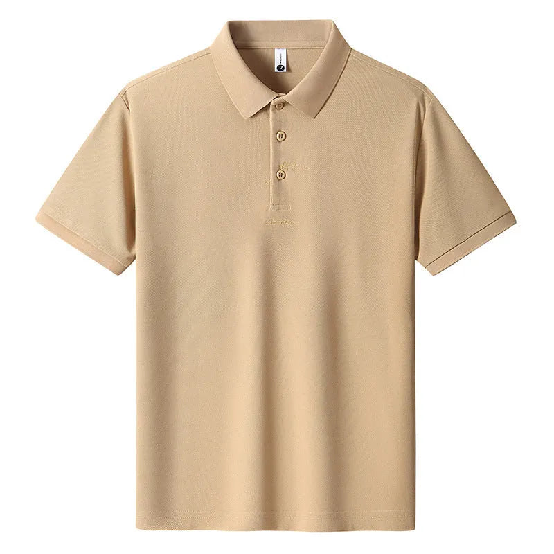 Men's casual cotton t-shirt with letter pattern in loose fit short sleeve style