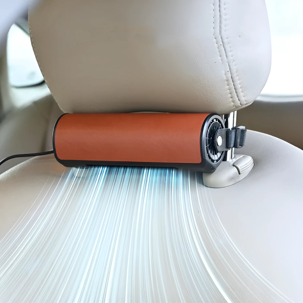 USB car rear seat fan cable with 1.5 metre length in black colour option