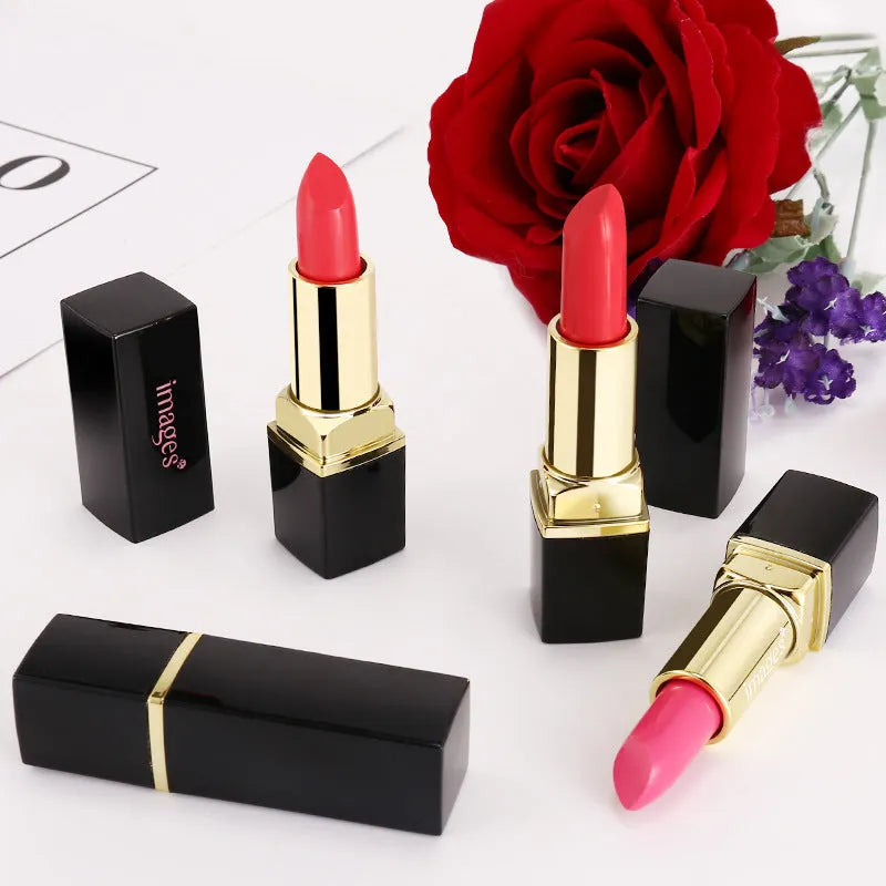Lipstick and lip gloss moisturising lip balm stick in 10 colours with natural ingredients, 3.8g each.