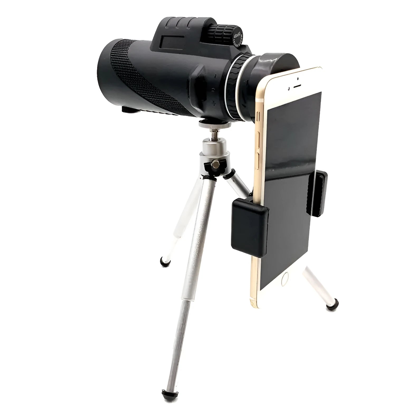 Black HD 40x60 waterproof monocular telescope with 40x magnification for outdoor observation