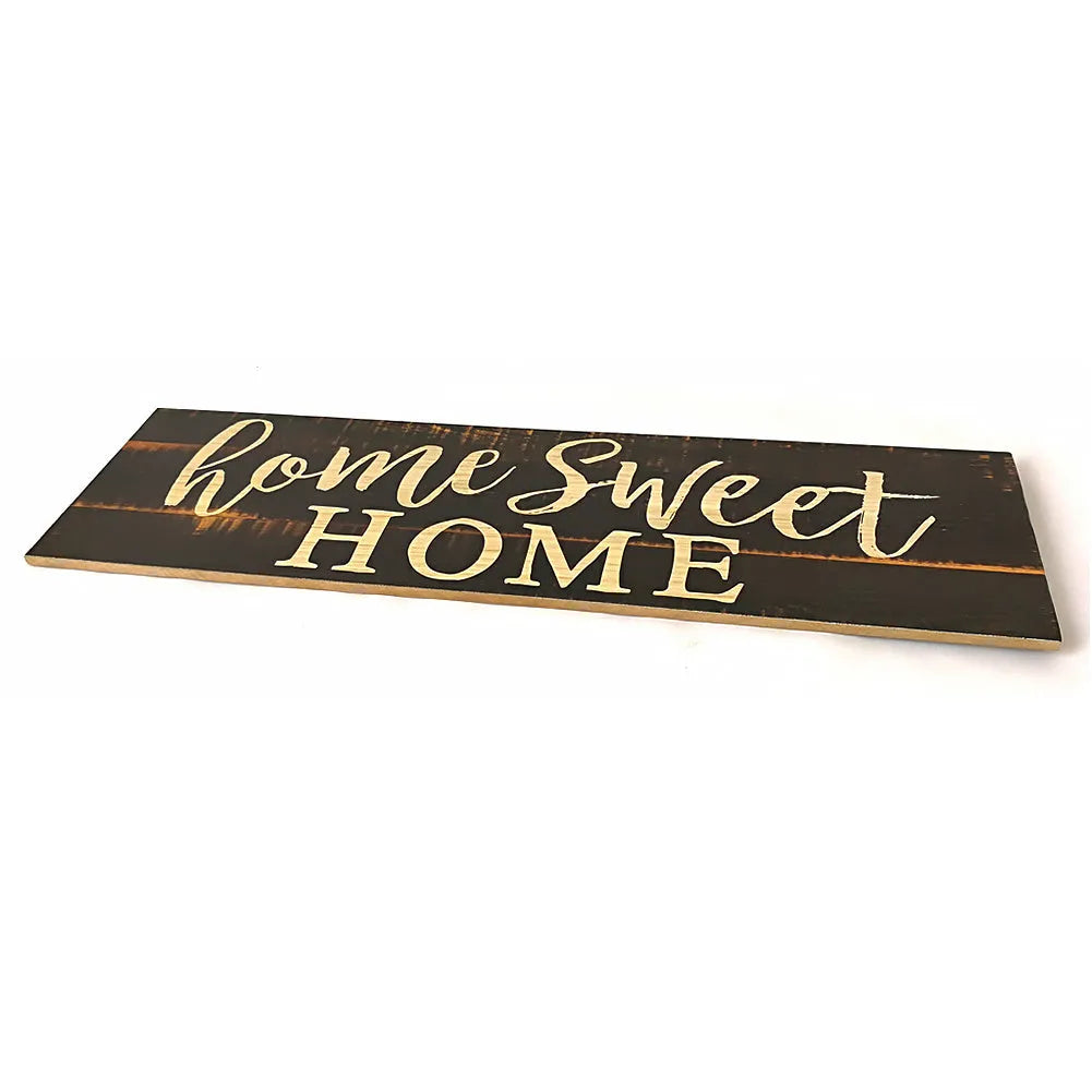 Hand-carved wooden wall hanging ornament, 40cm long, available in black or white colour.