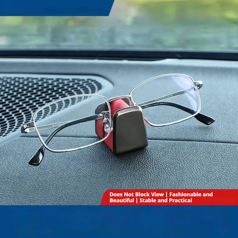 Zinc alloy car dashboard glasses clip nose pad with leather surface in four colour options