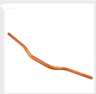 Scrambling Motorcycle PRO aluminium alloy handlebar with orange EVO handle, showing 80cm width.