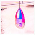 Rainbow crystal Christmas garden pendant decoration catching light on tree