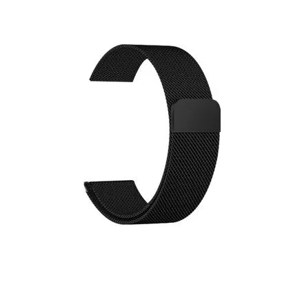Apple Watch stainless steel mesh strap with magnetic clasp in silver, black, gold and rose gold