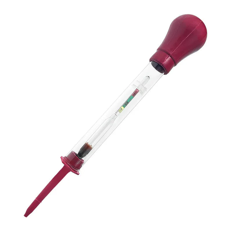 Glass suction hydrometer for automobile battery electrolyte density testing