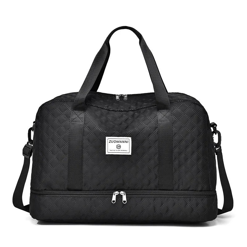 Oxford cloth travel bag with 36-55 litre capacity in street trend style available in multiple colours