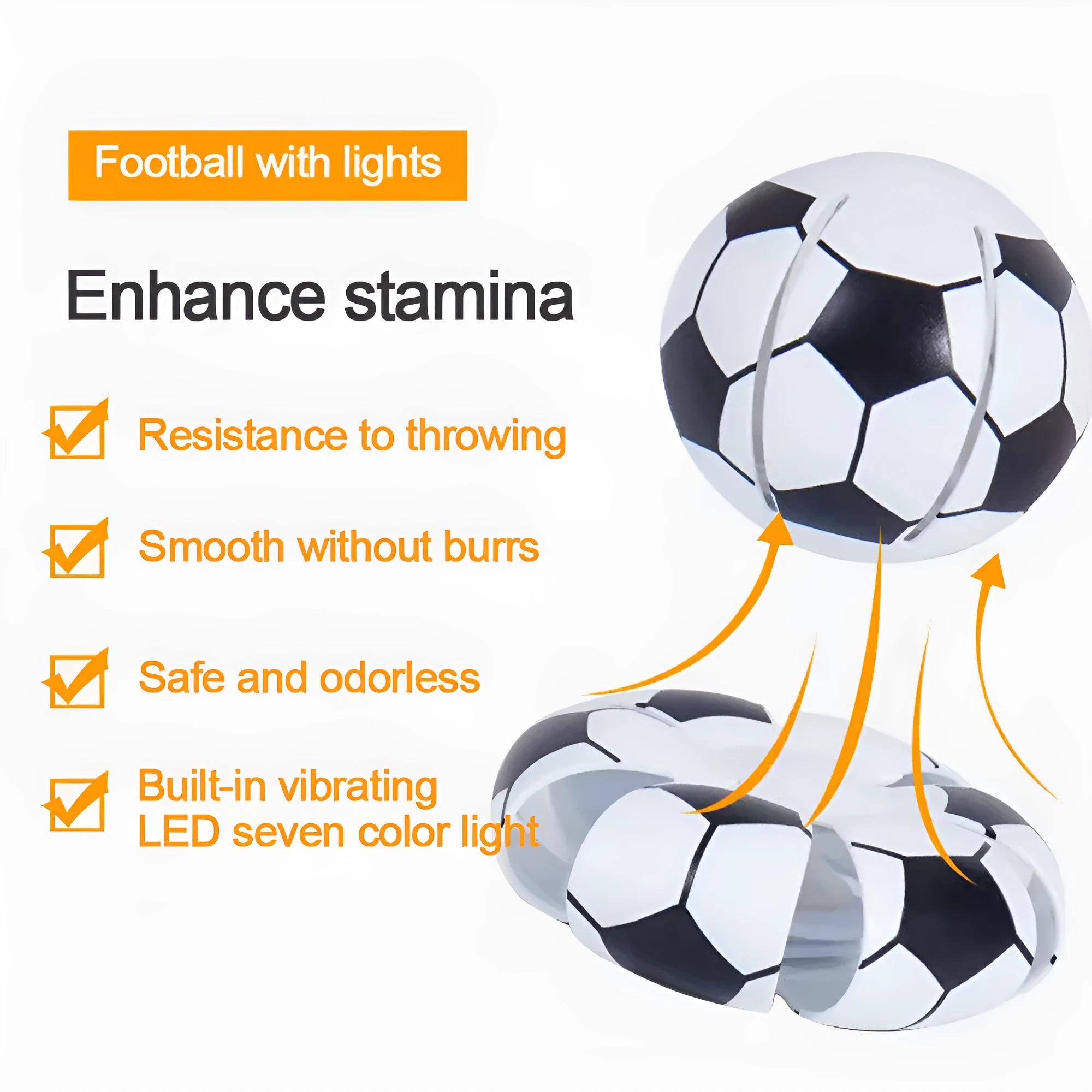 9cm diameter plastic dog toy ball that transforms into a flying disc, shown in assorted colours.