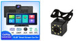 Black car dashboard camera with 10.26-inch screen and rear camera for dual recording