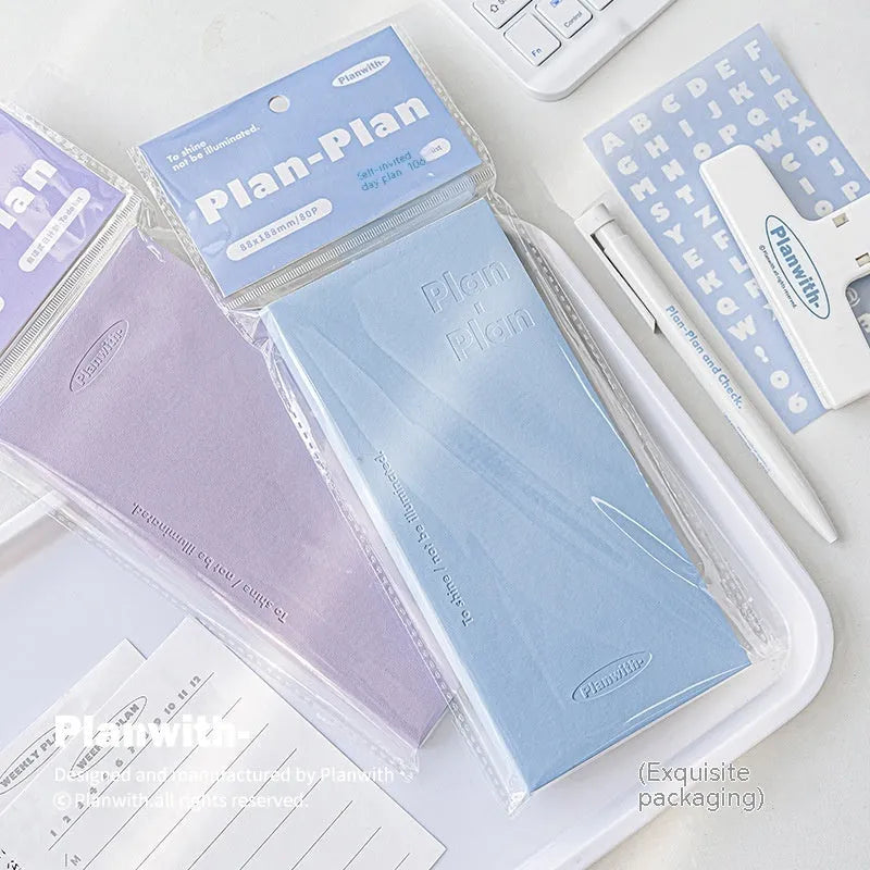 Embossed simple visual daily meter book with paper cover and 80 sheets of white cow paper for utility tracking