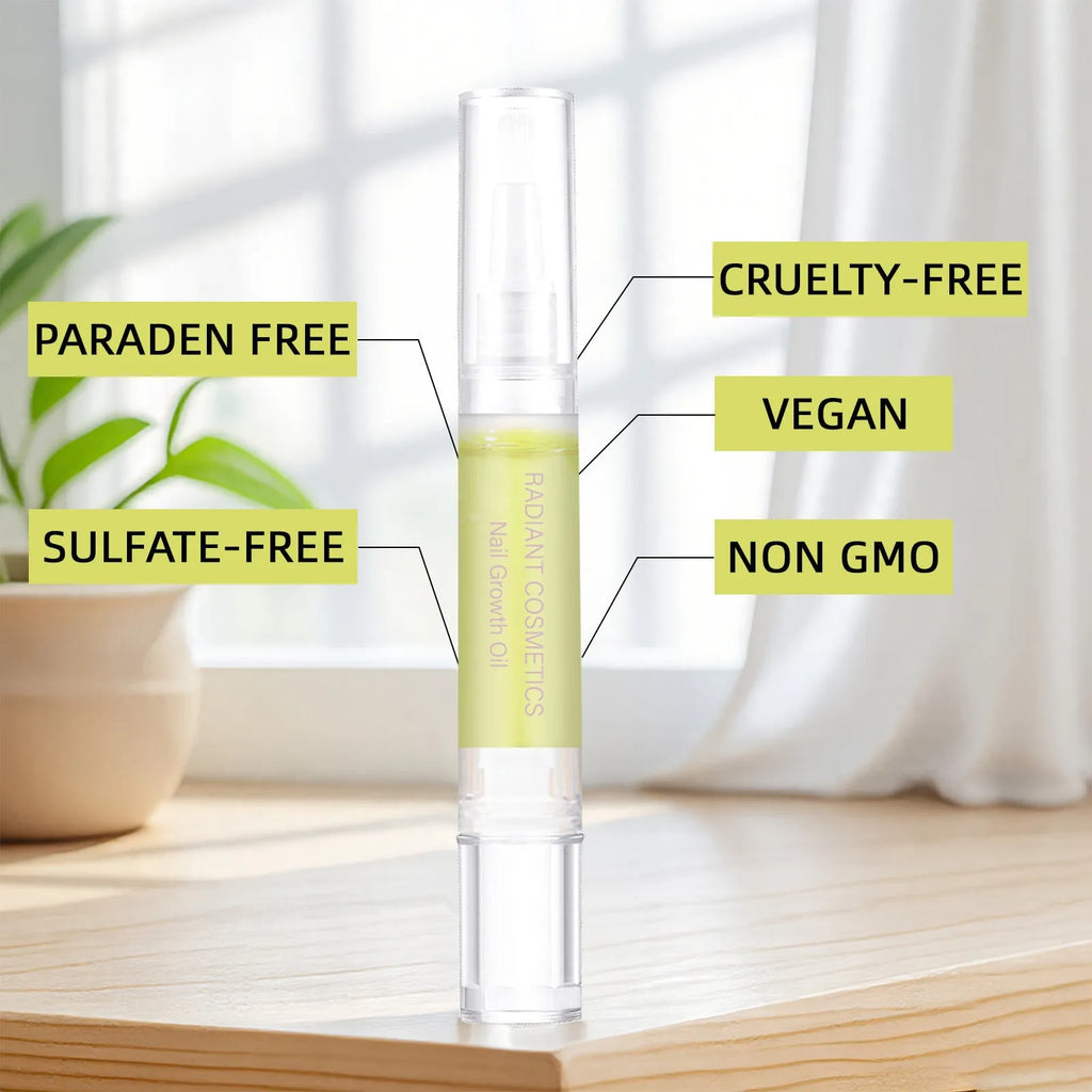 3ml nail growth treatment oil bottle for wash-free application