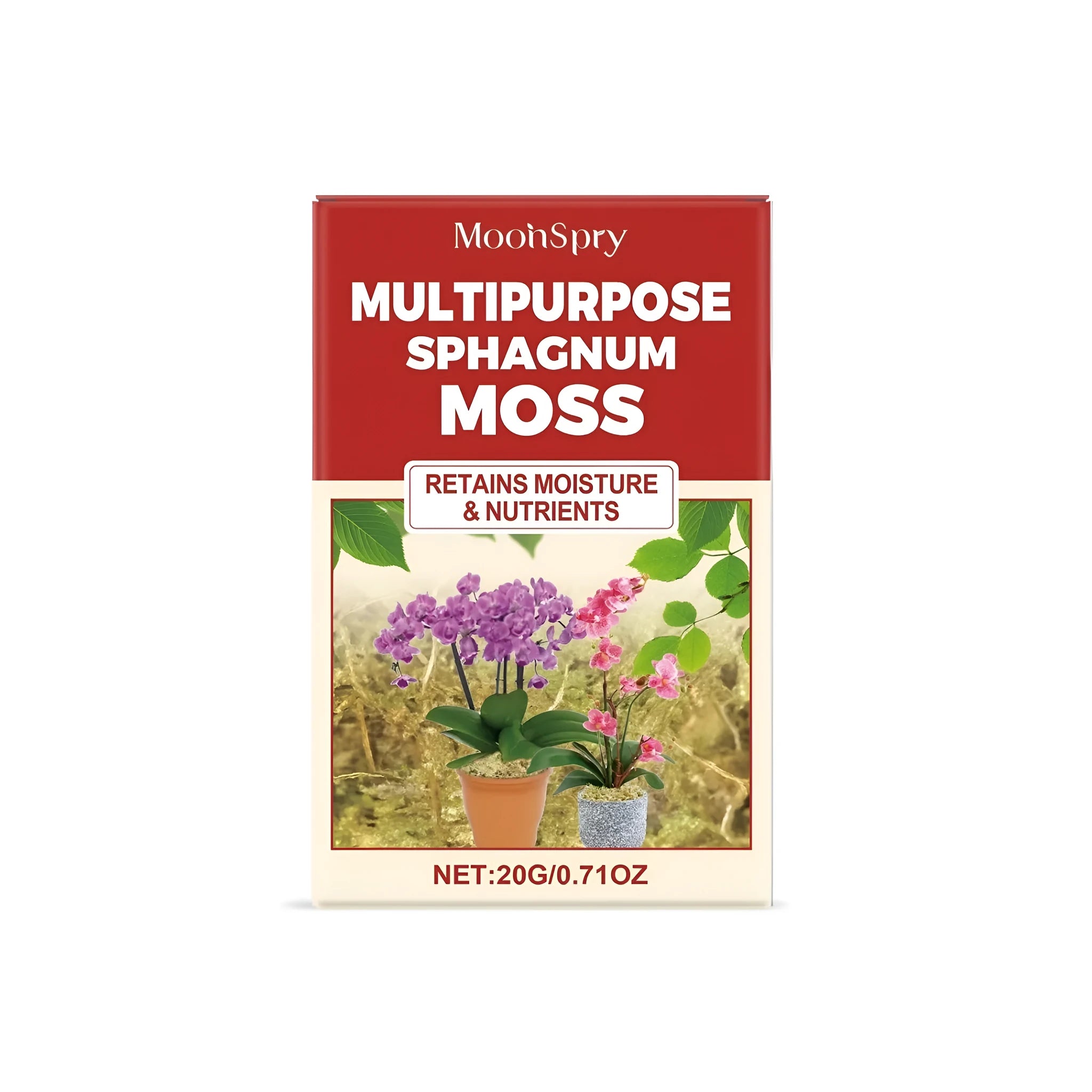 20g bag of natural sphagnum moss for terrariums and vivarium bedding