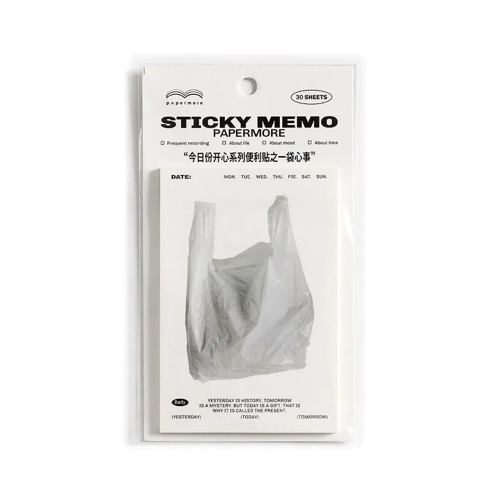 Happy Series non-adhesive message sticky notes pad in one of four colour options.