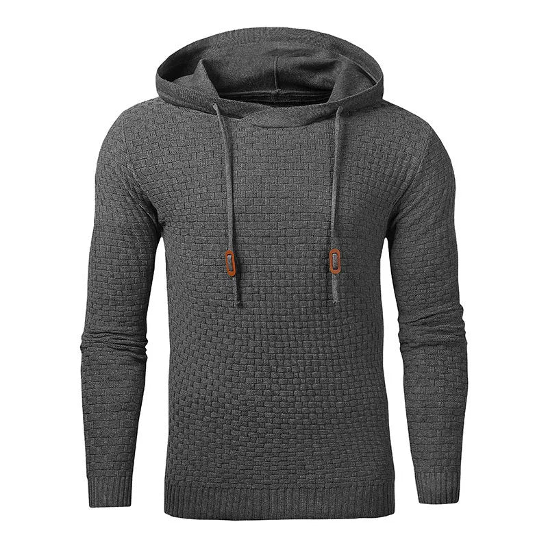 Men's hooded sweatshirt in a cotton-polyester blend available in multiple colours.