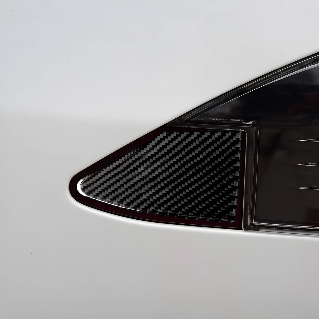 Carbon fibre USB charging port decorative sticker panel with adhesive backing