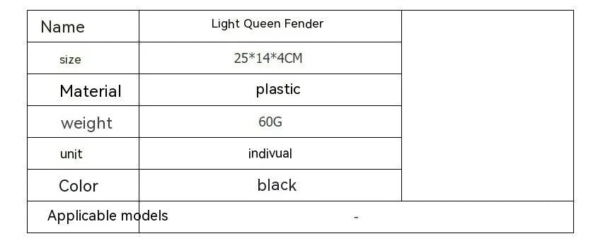 Carbon fibre lengthened rear mudguard and fender set for Light Bee electric off-road bike