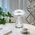 Touch control USB rechargeable three-colour night lamp measuring 20x16cm