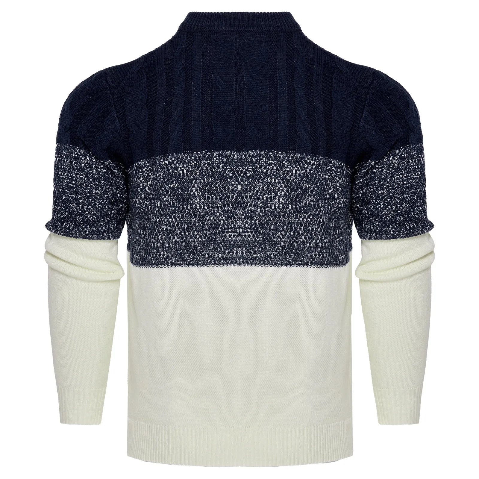 Men's knitted pullover sweater in various styles and sizes for autumn and winter wear