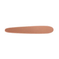 Grey and pink ABS plastic cat grooming comb with narrow and wide ends for pet hair removal