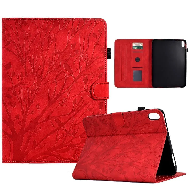 Imitation leather tablet protective case with bracket in business style, shown in black colour