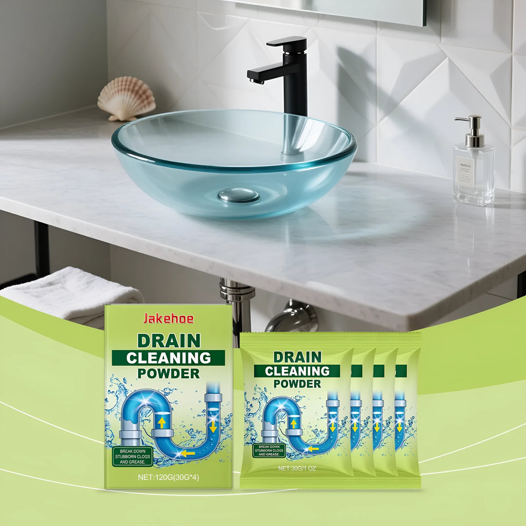 120g tub of drain cleaning powder for sinks, pipes and toilets