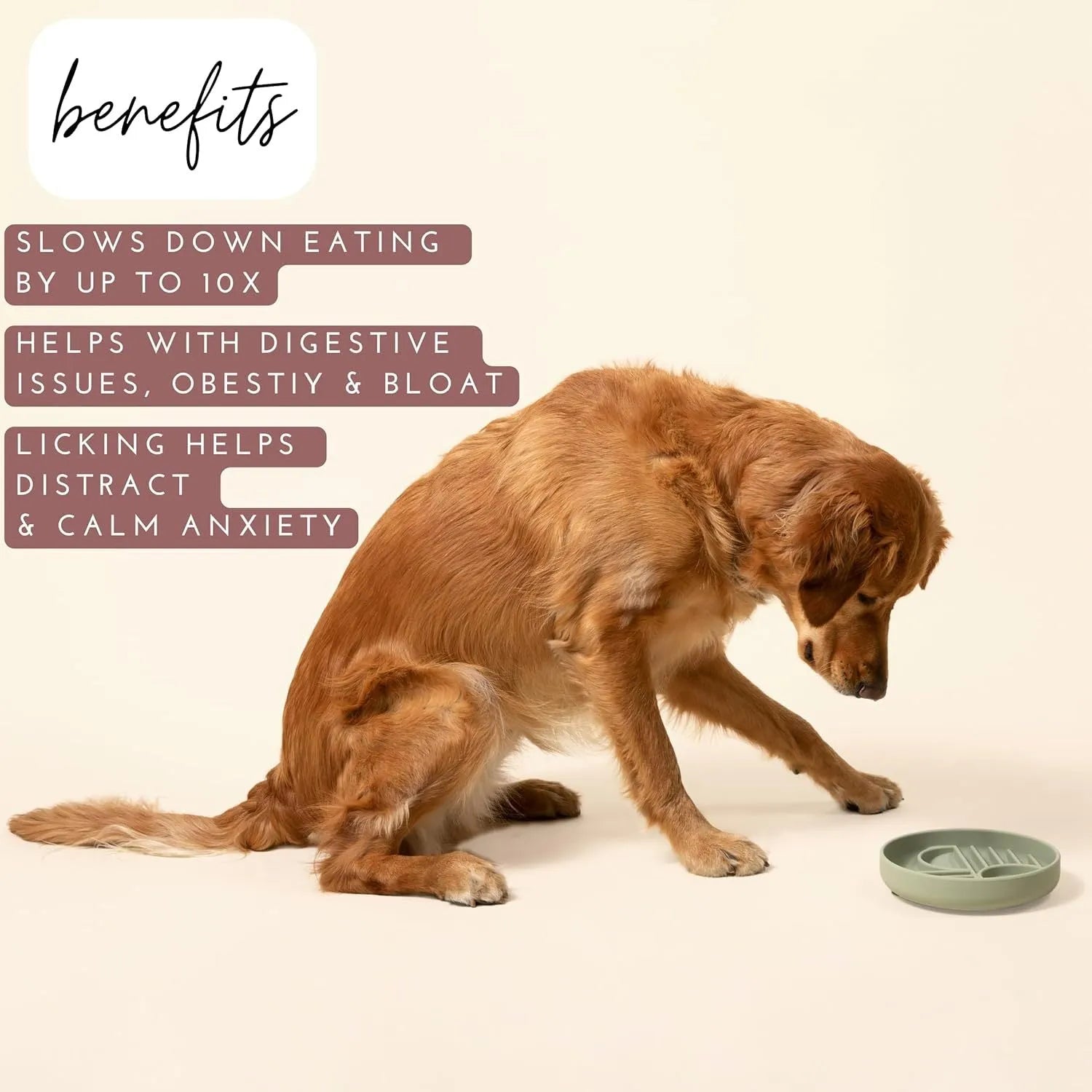 Silicone slow feeder dog bowl with ridges, functioning as a lick mat, in charcoal ash colour.