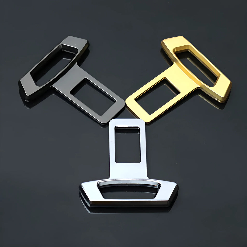 Metal car interior silencer insert for dashboard and door panel noise reduction in matte black finish