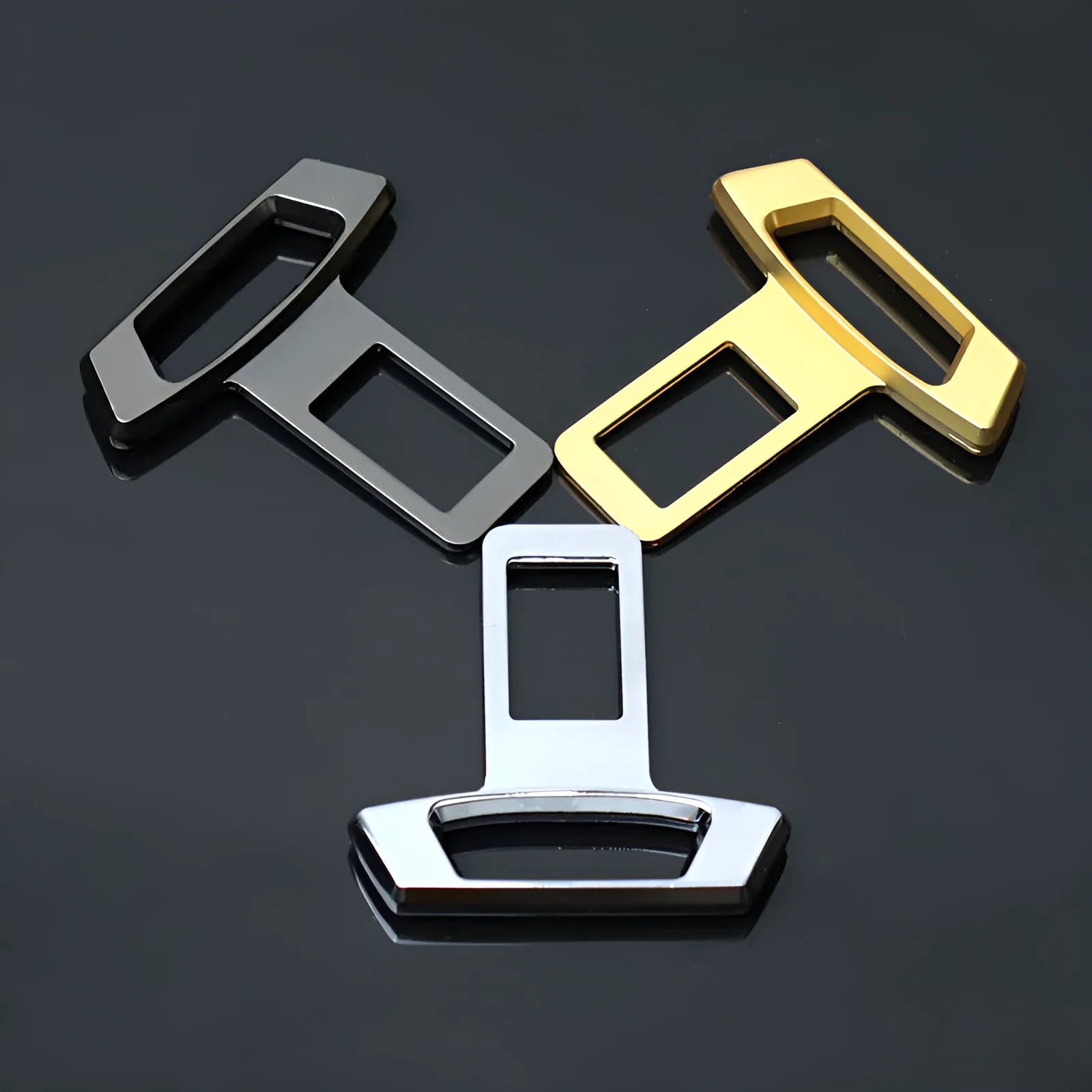 Metal car interior silencer insert for dashboard and door panel noise reduction in matte black finish