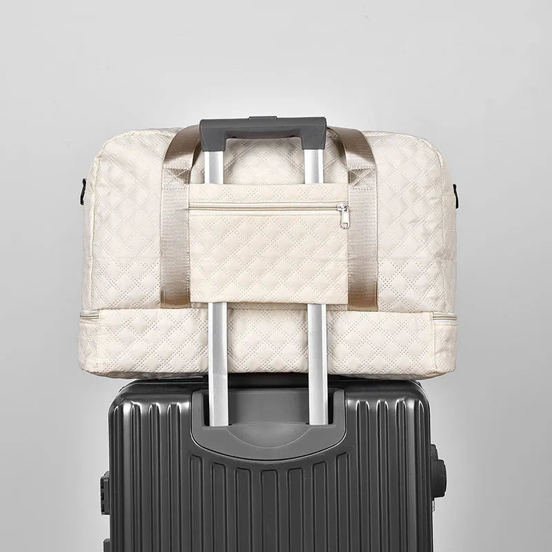 Oxford cloth travel bag with 36-55 litre capacity in street trend style available in multiple colours