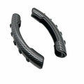 Carbon fibre black fibre steering wheel anti-slip sleeve showing 38cm diameter measurement
