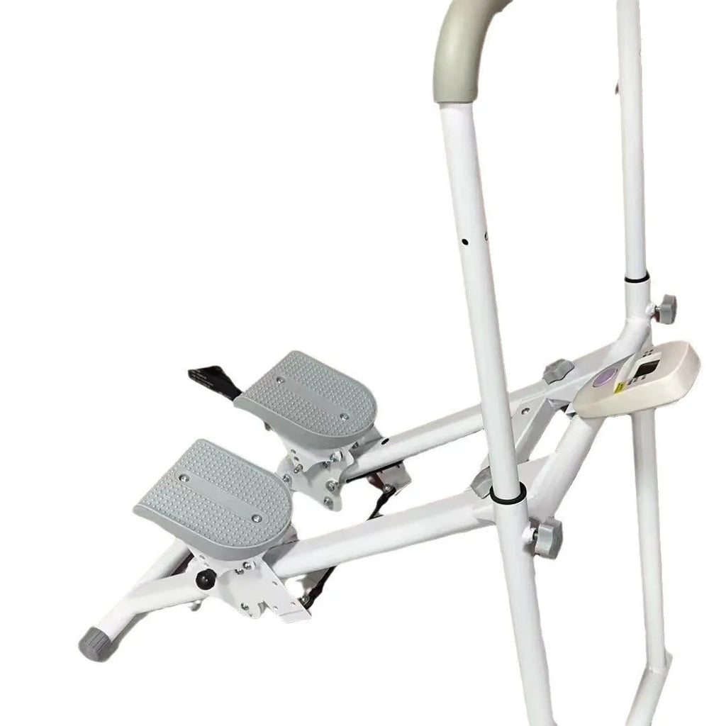White foldable treadmill climbing machine for home fitness exercise