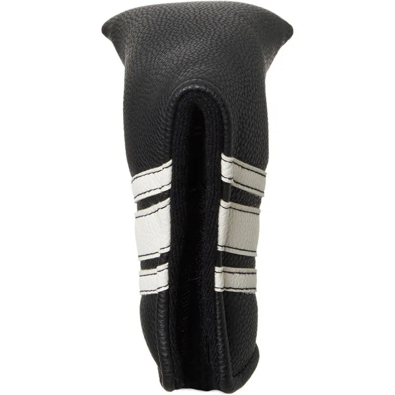 Black PU leather golf push rod case sleeve for club protection
