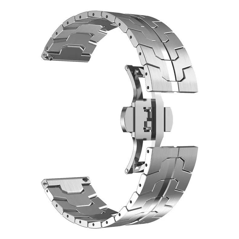 Stainless steel watch band replacement strap for Samsung Galaxy Watch in multiple colour options
