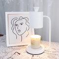 White European metal aromatherapy lamp with dimmer switch and wax melting dish