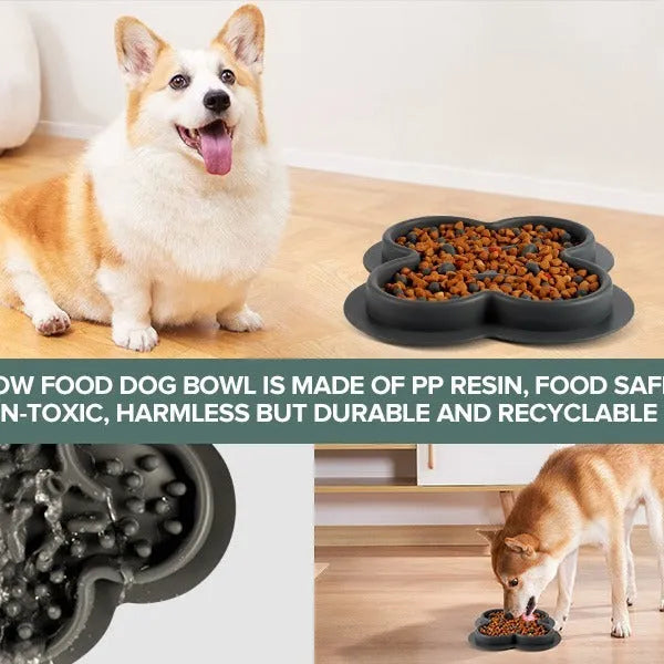 Silicone pet slow feeder licking pad in green colour on a wooden floor