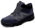 Men's shoes in black, brown, dark grey, black blue A, and black white colour options.