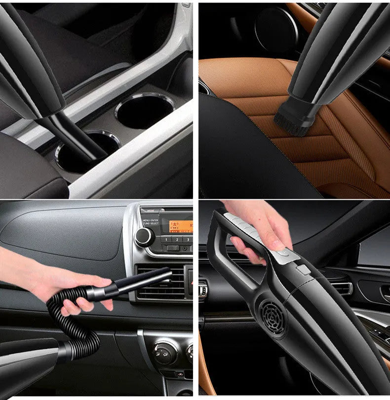 PoHigh Power Hypa car vacuum cleaner in black with cigarette lighter power cord