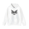 Cotton blend pullover hoodie in solid colour with hood and long sleeves