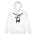 Loose-fitting hooded pullover sweatshirt with fleece lining for team uniforms.