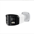 4-megapixel dual-lens panoramic CCTV camera with IP66 waterproof housing for indoor and outdoor security