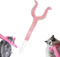 70cm blue plush cat wand toy with foam head for interactive pet play