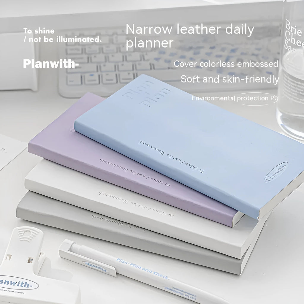 Embossed simple visual daily meter book with paper cover and 80 sheets of white cow paper for utility tracking