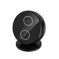 XC-11 black mobile phone wireless charger holder with integrated Bluetooth speaker on a desk.