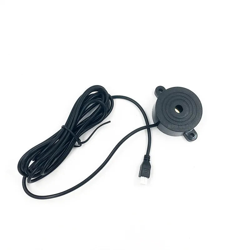 4-probe screen-less buzzer reversing radar system with sensors, control module, and hole saw for car installation