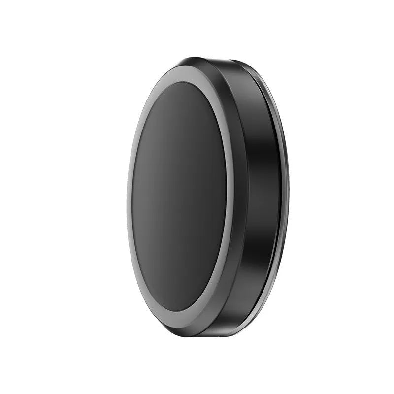 Obsidian black alloy car phone holder with magnetic discs and centripetal force design