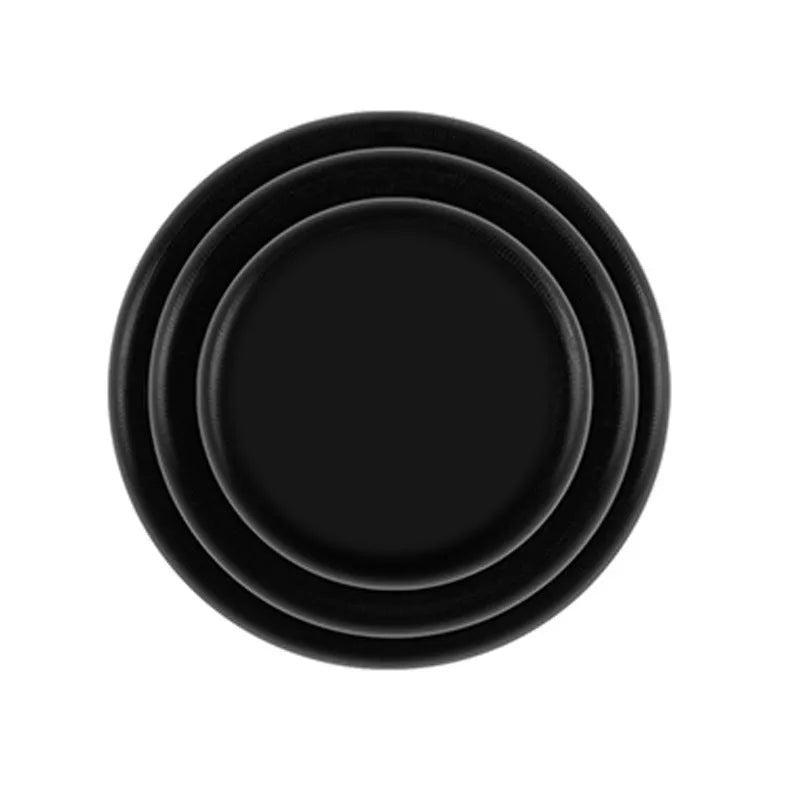 Black silicone car door shock pads measuring 20mm with self-adhesive backing for impact protection