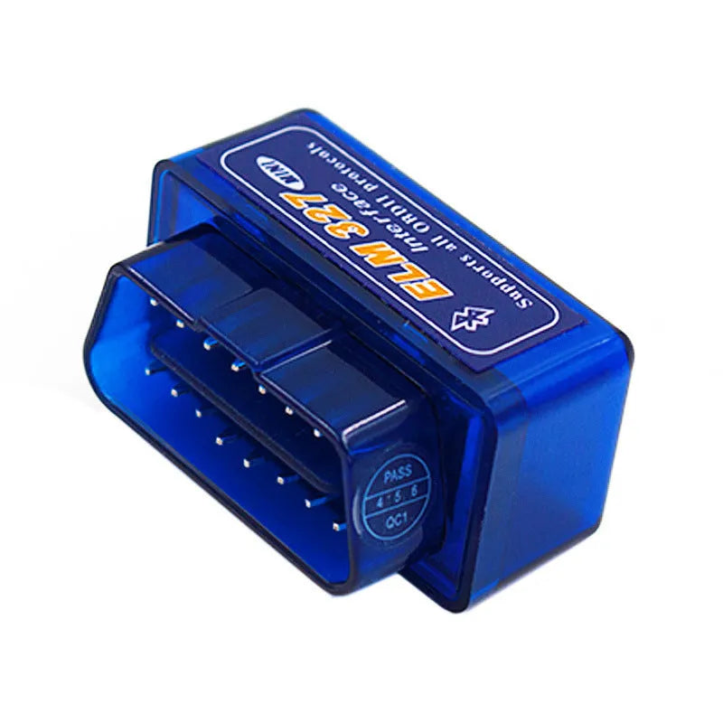 Bluetooth OBD2 scanner diagnostic tool for vehicle fault code reading and engine sensor monitoring