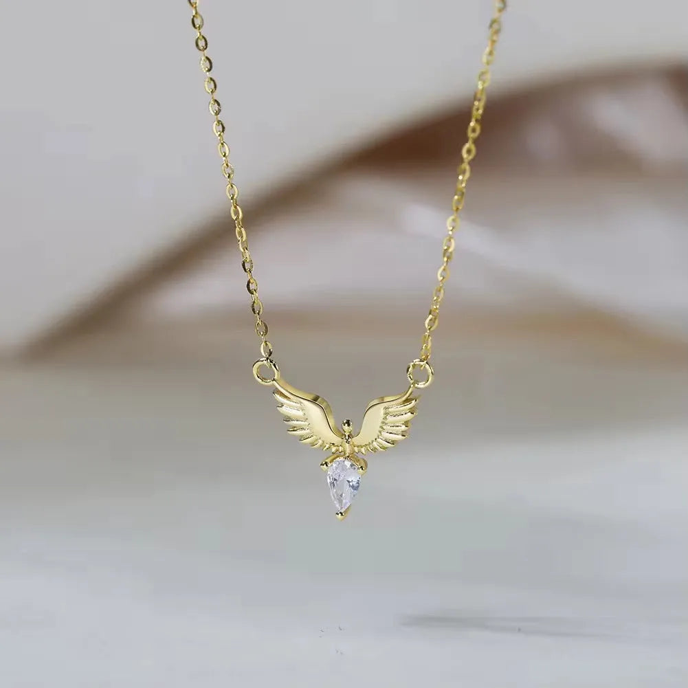 925 sterling silver eagle pendant necklace on O-ring chain with adjustable length 41cm-50cm