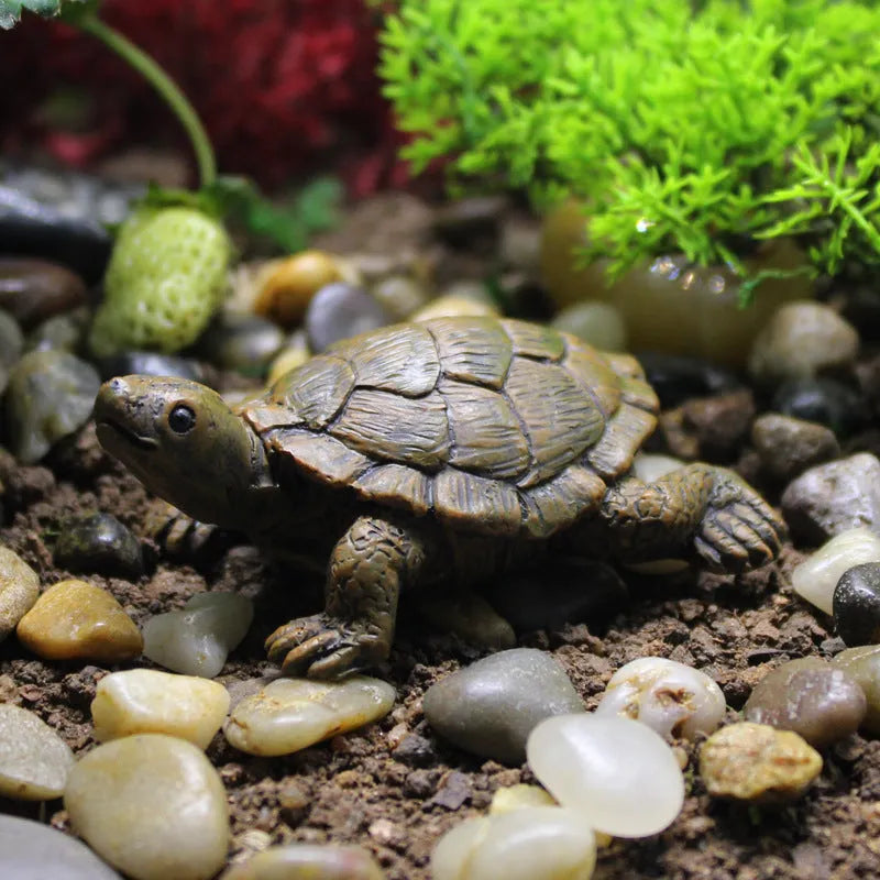 Resin turtle garden ornament with simulation design for landscaping decoration