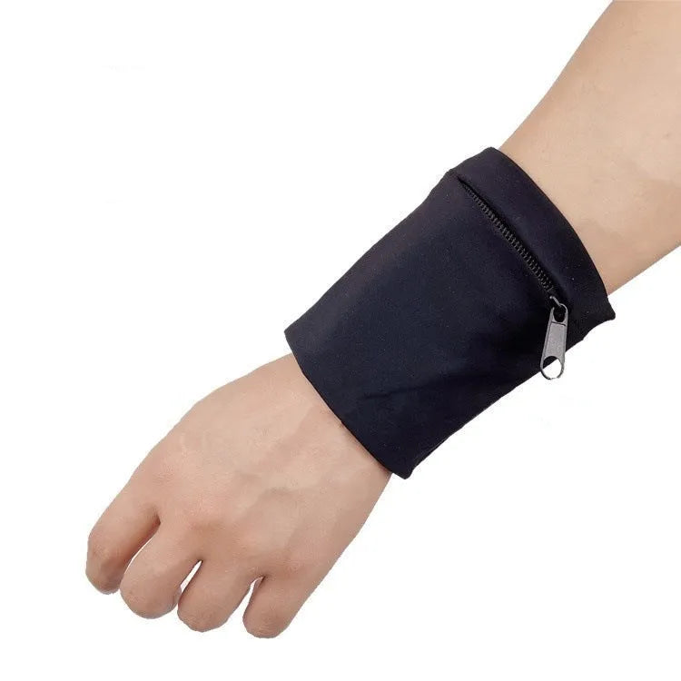 Camping wrist bag armband sleeve for mobile phone measuring 10cm by 10.5cm with packaging
